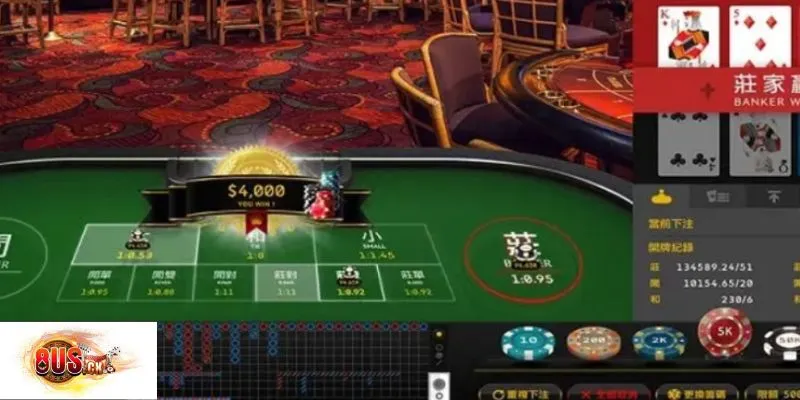 Baccarat tại 8US – nơi người chơi có thể săn thưởng cực nhanh chỉ sau vài ván cược