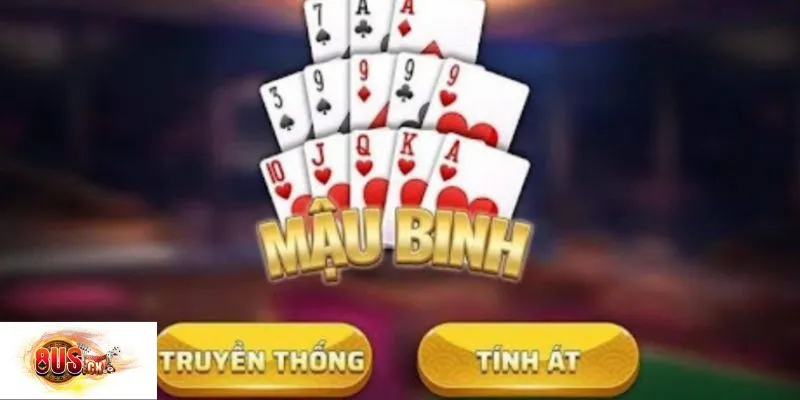 Chơi Mậu Binh tại 8US với giao diện rõ ràng, chia chi dễ theo dõi