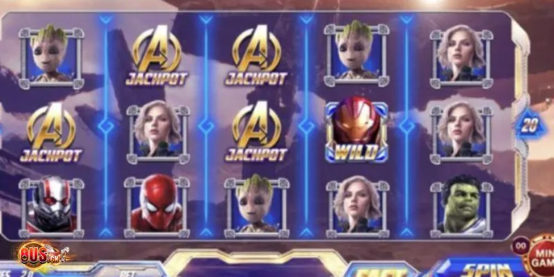 Tham gia vòng quay may mắn mỗi ngày để nhận thưởng lớn từ game Avengers tại 8US